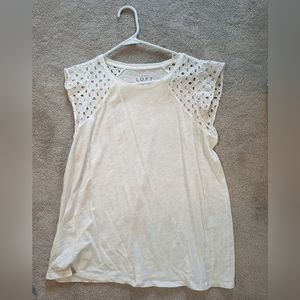 Loft Maternity Eyelet Tee